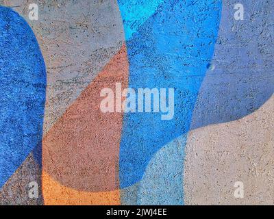 Abstact Malerei in einer Wand. Stockfoto