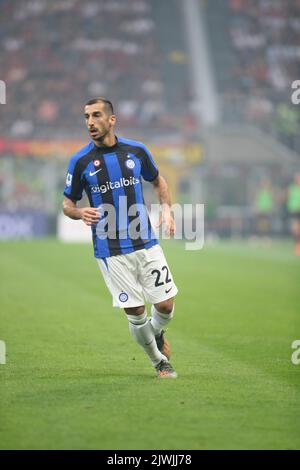 Mailand, Italien. 03. September 2022. -22- während der italienischen Serie A Tootballspiel zwischen AC Mailand und FC Inter am 03. September 2022 im Giuseppe Meazza   San Siro Siro Stadion in Mailand, Italien. Foto Nderim Kaceli Kredit: Unabhängige Fotoagentur/Alamy Live Nachrichten Stockfoto