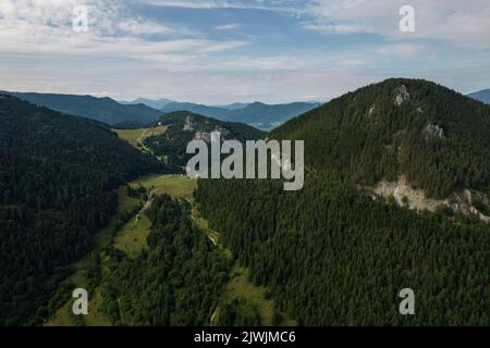 Slowakische Landschaft im Sommer. Stockfoto