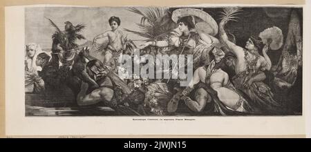 Kleopatra auf dem Nil. Unbekannt, Grafiker, Hallberger, Eduard (1822-1892), Verleger, Makart, Hans (1840-1884), Maler Stockfoto