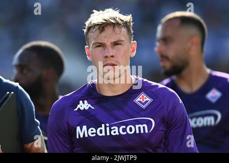 Florenz, Italien. 03. September 2022. Zurkowski Portrait während ACF Fiorentina vs Juventus FC, italienische Fußballserie Ein Spiel in Florenz, Italien, September 03 2022 Quelle: Independent Photo Agency/Alamy Live News Stockfoto