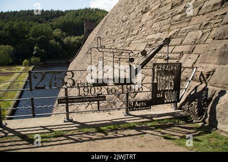 Upper Derwent Reservoir Upper Derwent Valley Derbyshire England Stockfoto