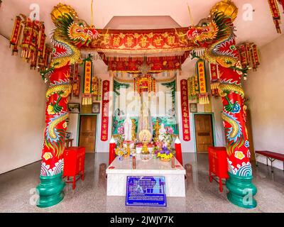 Kuan Yin chinesischer Tempel in Koh Phangan, Thailand Stockfoto