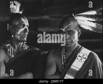 Letzte der Mohicans Vintage-Filmleinwand Stockfoto