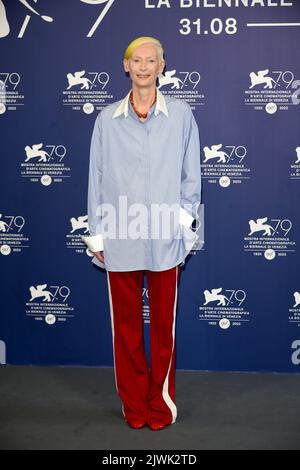 Venedig, Italien. 06. September 2022. Venezia, 31 Agosto - 10 settembre 2022, 79ma Mostra del Cinema - Tilda Swinton © fotostore Credit: Independent Photo Agency/Alamy Live News Stockfoto