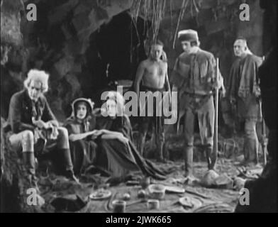 Letzte der Mohicans Vintage-Filmleinwand Stockfoto