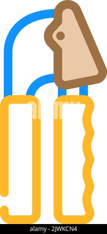 Knoblauchpresse Küche Farbe Symbol Vektor Illustration Stock Vektor