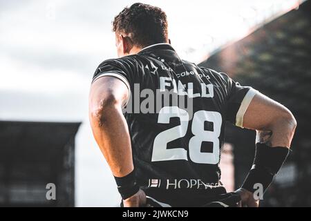 DCBL Stadium, Widnes, England. 5.. September 2022. Betfred Championship, Widnes Vikings gegen Halifax Panthers Stockfoto