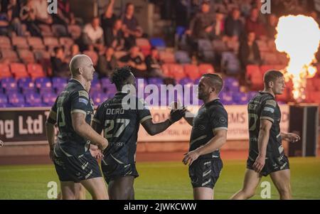 DCBL Stadium, Widnes, England. 5.. September 2022. Betfred Championship, Widnes Vikings gegen Halifax Panthers Stockfoto