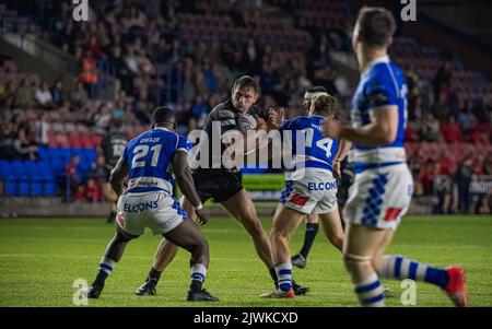 DCBL Stadium, Widnes, England. 5.. September 2022. Betfred Championship, Widnes Vikings gegen Halifax Panthers Stockfoto