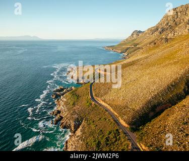 Luftaufnahme der Kogel Bay, Westkap, Südafrika Stockfoto