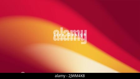 Abstraktes Feuer verschwommene Wellen Nahaufnahme des Hintergrunds Stock Vektor