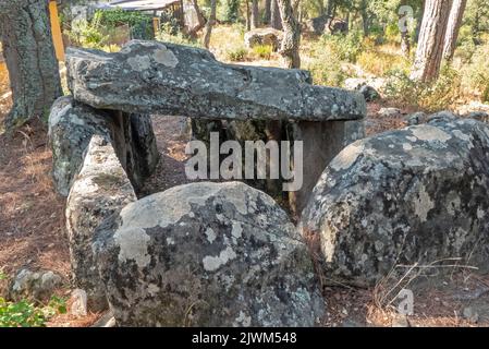 Die Dolmen del Mas Bou-Serenys Stockfoto