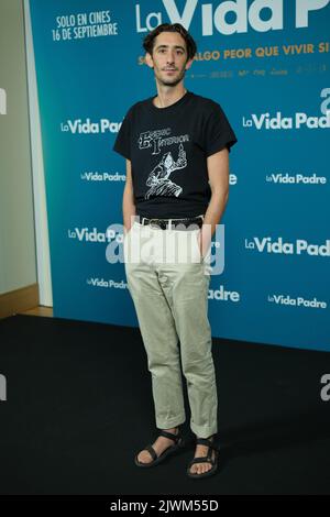 Madrid, Spanien. 06. September 2022. Enric Auquer nimmt an der Fotozelle „La Vida Padre“ im Hotel URSO in Madrid Teil. (Foto: Atilano Garcia/SOPA Images/Sipa USA) Quelle: SIPA USA/Alamy Live News Stockfoto