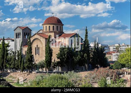 Kirche der Heiligen Dreifaltigkeit in der Nähe der Friedhof Kerameikos in Athen, Griechenland Stockfoto