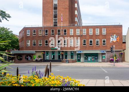 Tamworth Borough Council, Marmion House, Lichfield Street, Tamworth, Staffordshire, England, Vereinigtes Königreich Stockfoto