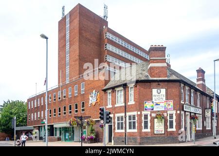 Tamworth Borough Council, Marmion House, Lichfield Street, Tamworth, Staffordshire, England, Vereinigtes Königreich Stockfoto