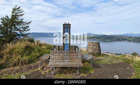 Craig's Tope ViewPoint, Greenock Stockfoto