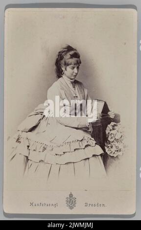 Porträt der Albertyna Zygmuntowa Wielopolska von den Herzögen von Montenuovo (1853-1895). Hanfstaengl, Hanns (1820-1885), Fotograf Stockfoto