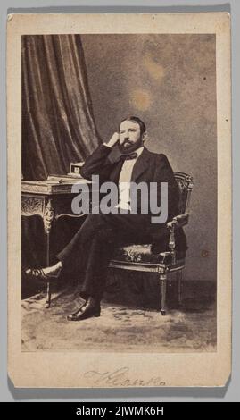 Porträt von Julian Klaczko (1825-1906). Photographie Parisienne (Paryż ; Zakład fotograficzny ; 1863/1864-ca 1873), Fotostudio Stockfoto