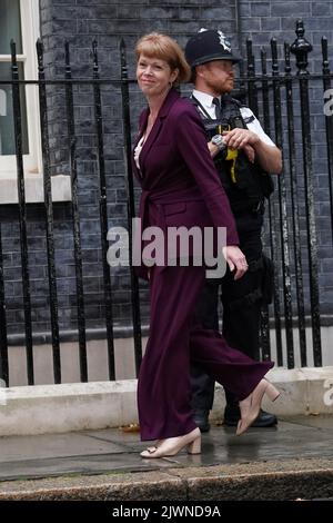 Wendy Morton kommt zu einem Treffen mit der neuen Premierministerin Liz Truss in der Downing Street, London. Bilddatum: Dienstag, 6. September 2022. Stockfoto