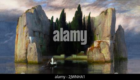 The Isle of the Dead, Arnold Bocklin, 1883, Alte Nationalgalerie, Berlin, Deutschland, Europa Stockfoto