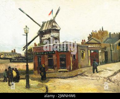 Moulin de la Galette, Montmartre, Paris, Vincent van Gogh, 1886, Alte Nationalgalerie, Berlin, Deutschland, Europa Stockfoto