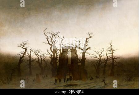 Die Abtei im Oakwood, Caspar David Friedrich, 1809-1810, Alte Nationalgalerie, Berlin, Deutschland, Europa Stockfoto