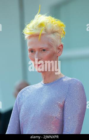 Tilda Swinton bei der Eternal Daughter Premiere und der On the Fringe Premiere während der Internationalen Filmfestspiele Venedig 79. (Mostra) in Venedig, Italien am 06. September 2022. Foto von Aurore Marechal/ABACAPRESS.COM Stockfoto