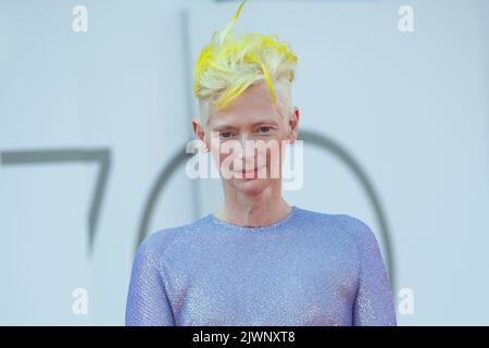Tilda Swinton bei der Eternal Daughter Premiere und der On the Fringe Premiere während der Internationalen Filmfestspiele Venedig 79. (Mostra) in Venedig, Italien am 06. September 2022. Foto von Aurore Marechal/ABACAPRESS.COM Stockfoto