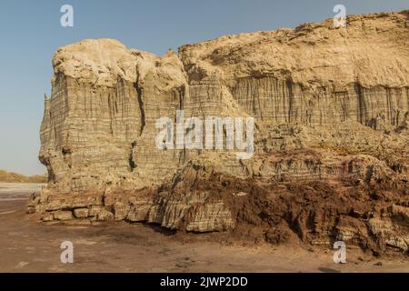 Formationen der Salzschlucht, Danakil-Senke, Äthiopien Stockfoto