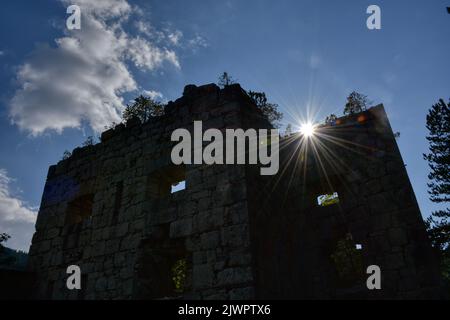 Depot, Predil, Predilsattel, Fort, Werk, Slowenien, Festung, Napoleon, Franzosenkriege, 19. Jahrhundert, Vertrauen, Ruine, Gefechtsstand, verlassen Stockfoto
