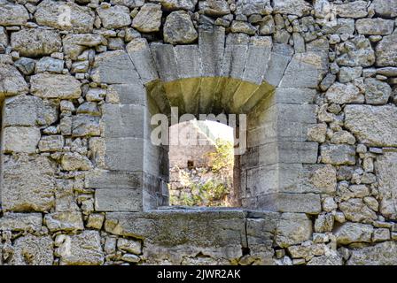 Depot, Predil, Predilsattel, Fort, Werk, Slowenien, Festung, Napoleon, Franzosenkriege, 19. Jahrhundert, Vertrauen, Ruine, Gefechtsstand, verlassen Stockfoto