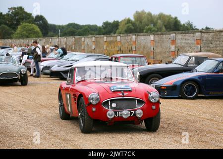 Austin-Healey 3000 Mk1 Funktioniert (1961). Concours of Elegance 2022, Hampton Court Palace, London, Großbritannien, Europa Stockfoto