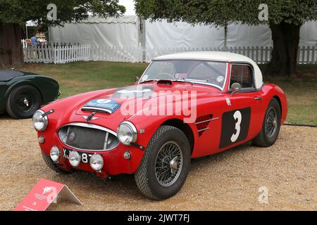 Austin-Healey 3000 Mk1 Funktioniert (1961). Concours of Elegance 2022, Hampton Court Palace, London, Großbritannien, Europa Stockfoto