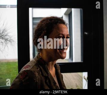 Emmanuelle Wargon ist eine französische Beamtin, Politikerin und ehemalige Lobbyistin, die von Juli 2020 bis Mai 2022 als Ministerin für Wohnungswesen in der Regierung Castex von Präsident Emmanuel Macron fungierte. Frankreich. Stockfoto