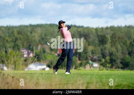 Golf: Åland 100 Ladies Open 2022 Finalrunde, Ladies European Tour. Foto: Rob Watkins/Alamy. Im Bild: Ana Pelaez (ESP) Stockfoto