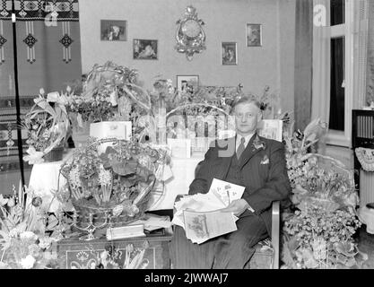 Josef Olsson, Bomhus, 50 Jahre. Foto 1944. Josef Olsson, Bomhus, 50 år. Foto 1944. Stockfoto