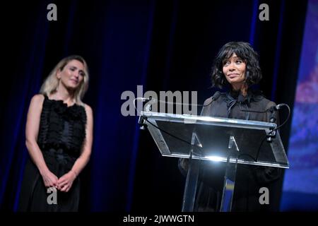 Deauville, Frankreich. 06. September 2022. Thandiwe Newton nimmt am 6. September 2022 an der Vorführung des Films Gods Country während des Deauville American Film Festival 48. in Deauville, Frankreich, Teil. Foto von Julien Reynaud/APS-Medias/ABACAPRESS.COM Quelle: Abaca Press/Alamy Live News Stockfoto