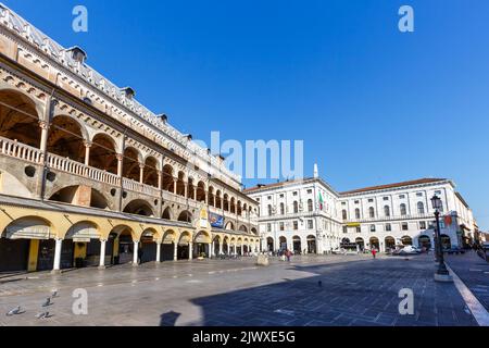 Padova Palazzo della Ragione am Piazza delle Erbe Reiseurlaub Urlaub Stadt Italien Stockfoto