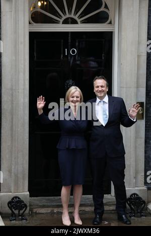 London, Großbritannien. 06.. September 2022. Liz Truss hält ihre erste Rede als Premierministerin am 6.. September 2022 in London. Kredit: Lucy North/Alamy Live News Stockfoto