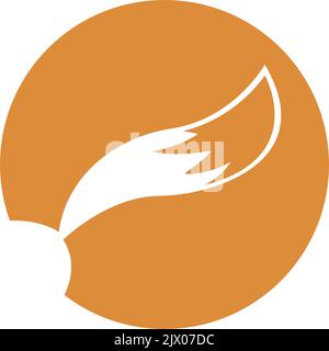 Fox Icon Logo Design Illustration Vorlage Stock Vektor