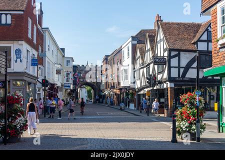 13. Century High Street Gate, High Street, Salisbury, Wiltshire, England, Vereinigtes Königreich Stockfoto