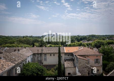 Villeneuve-lès-Avignon Provence Südfrankreich ein malerisches Dorf. Stockfoto