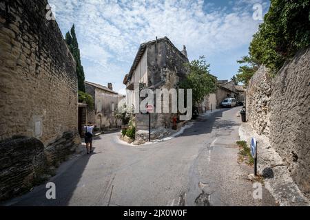 Villeneuve-lès-Avignon Provence Südfrankreich ein malerisches Dorf. Stockfoto