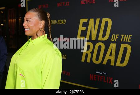Hollywood, USA. 06. September 2022. Queen Latifah kommt bei der Los Angeles Premiere von END OF THE ROAD an, die am Dienstag, den 6. September 2022, im Tudum Theatre in Hollywood, CA, stattfand. (Foto: Juan Pablo Rico/Sipa USA) Quelle: SIPA USA/Alamy Live News Stockfoto