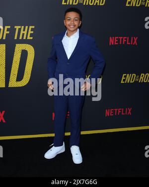 Hollywood, USA. 06. September 2022. Shaun Dixon kommt bei der Los Angeles Premiere von END OF THE ROAD an, die am Dienstag, dem 6. September 2022, im Tudum Theater in Hollywood, CA, stattfand. (Foto: Juan Pablo Rico/Sipa USA) Quelle: SIPA USA/Alamy Live News Stockfoto