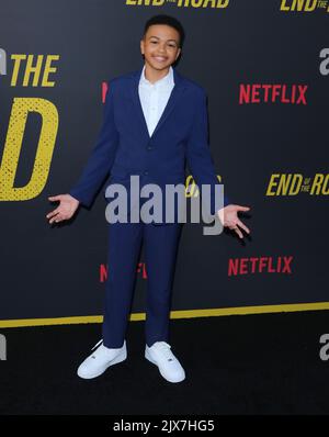 Hollywood, USA. 06. September 2022. Shaun Dixon kommt bei der Los Angeles Premiere von END OF THE ROAD an, die am Dienstag, dem 6. September 2022, im Tudum Theater in Hollywood, CA, stattfand. (Foto: Juan Pablo Rico/Sipa USA) Quelle: SIPA USA/Alamy Live News Stockfoto