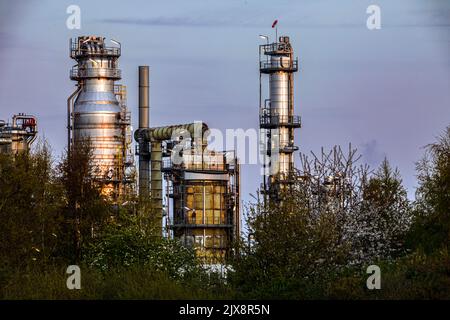 Raffinerie Heide GmbH. Stockfoto