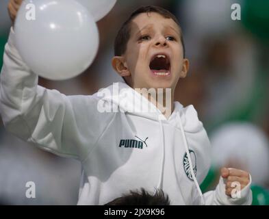 Sao Paulo, Brasilien. 06. September 2022. Unterstützer während eines Spiels zwischen Palmeiras und Atletico PR im Allianz Parque in Sao Paulo, Brasilien, Foto: fernando roberto/spp (Fernando Roberto/SPP) Quelle: SPP Sport Press Foto. /Alamy Live News Stockfoto